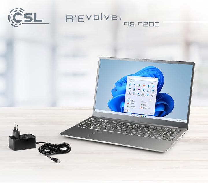 Actual product image CSL Computer Notebook R"Evolve C15 v3 39.6cm (15.6 inch) Full HD Intel® N-series N200 8GB RAM 500GB (15.60", 8 GB, 500 GB, DE)