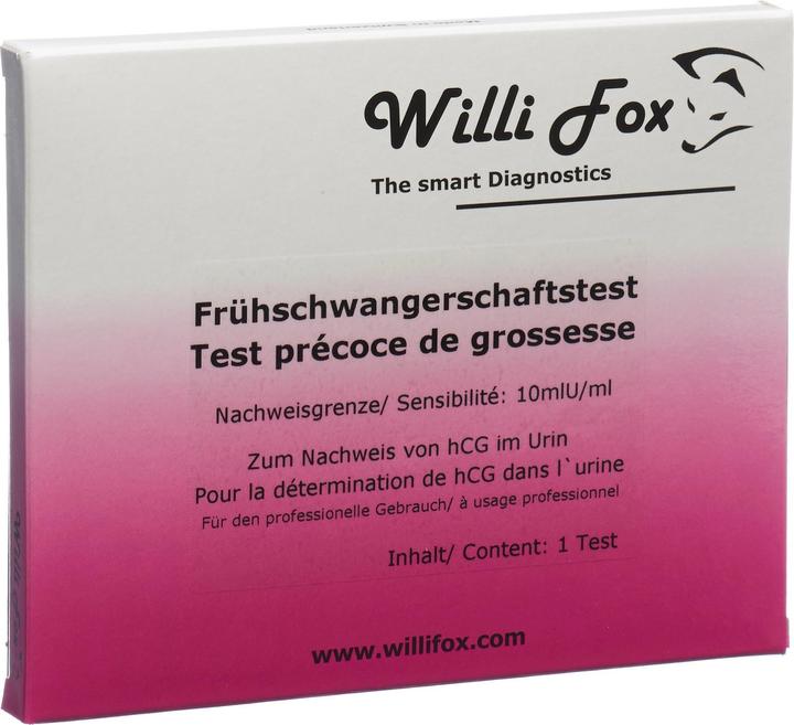 Produktbild Willi Fox Frühschwangerschaftstest Urin (1 Stk) (1 x)