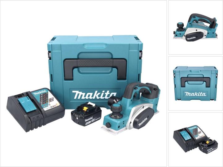 Actual product image Makita DKP180RG1J Cordless Planer 82mm 18V + 1x Battery 6.0Ah + Charger + Case Makpac