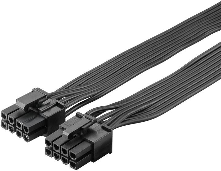 Actual product image Goobay Power supply cable 8-pin male to dual 6+2 male for PCIe