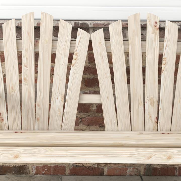 Produktbild Outsunny Gartenbank im Wagenrad-Design