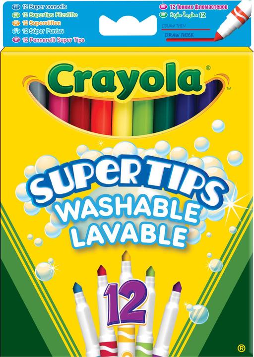Produktbild Crayola Marker mit Super-Point (Multi, 12 x)