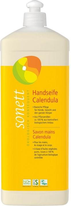 Sonett Handseife Calendula Nachfüllflasche (Handseife Nachfüllpackung, 1000 ml)