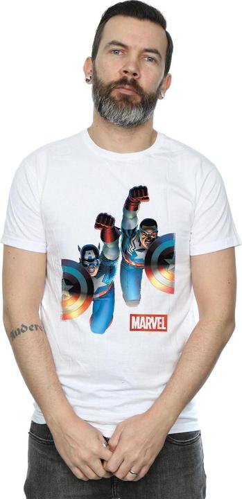 Produktbild Falcon And Captain America Side By Side TShirt (4XL)