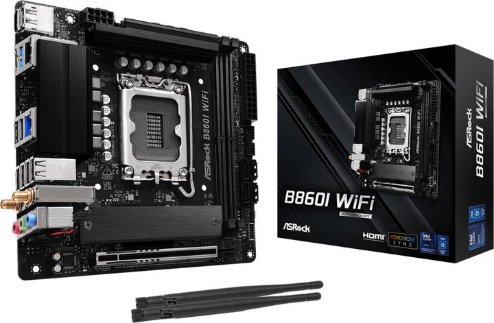 Actual product image AsRock B860I WiFi (LGA 1851, Intel B860, Mini-ITX)