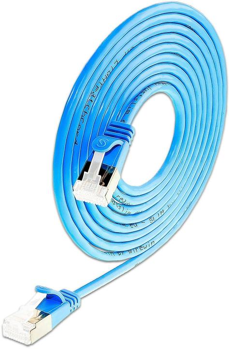 SLIM Câble patch RJ-45, Cat 6A, U/FTP, 3 m, bleu, 36-Pack (U/FTP, CAT6a, 3 m)