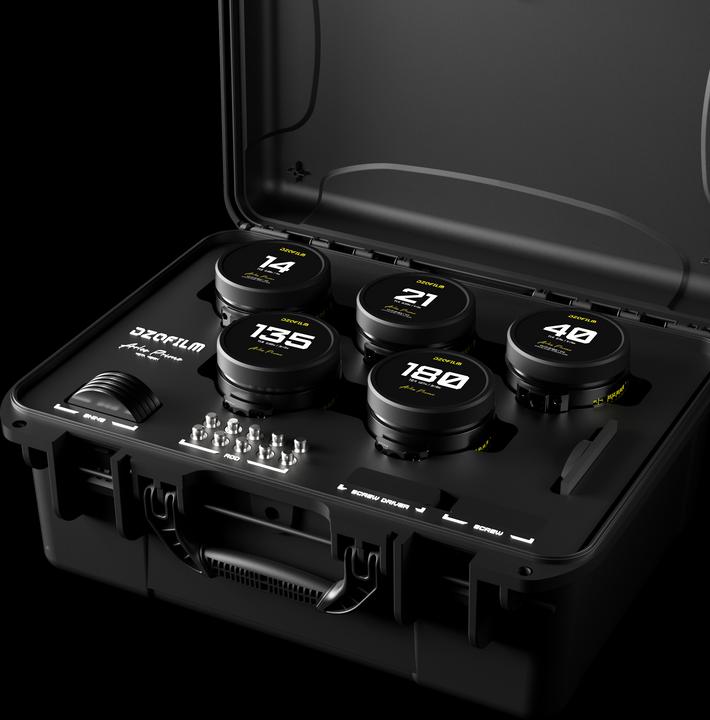 Produktbild Dzofilm Arles 5-Lens Kit 14/21/40/135/180mm FF/VV Prime Cine Lens for PL (imperial) (PL, Vollformat)