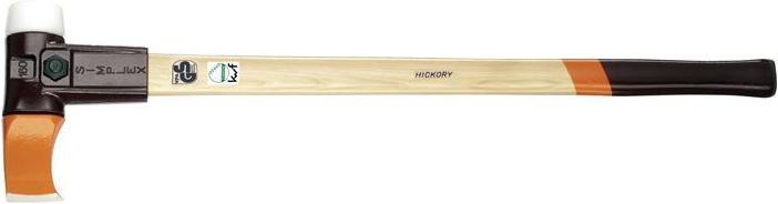 Actual product image Halder Splitting hammer super plastic Simplex Ø 60 mm, hickory handle & malleable cast iron body (4100 g)