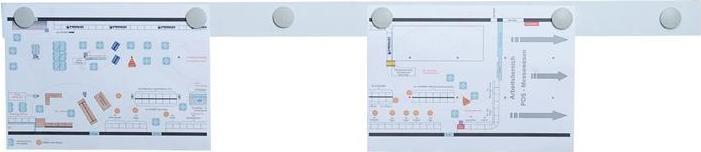 Produktbild Magnetoplan MAGNETOWALL - Wandgardinenleiste (10 x)