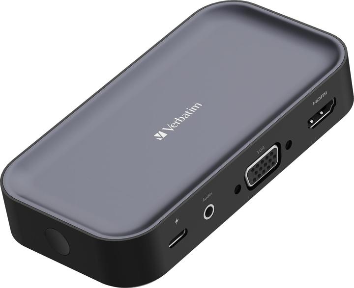 Produktbild Verbatim USB-C-Wireless-Display-Adapter 1080P mit Hub WDA-01 (USB-C, 1 Ports)