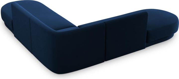 Actual product image Micadoni Velvet Symmetrical Corner Sofa, "Miley", 5 Seats, 248x248x70Made in Europe (Corner sofa)