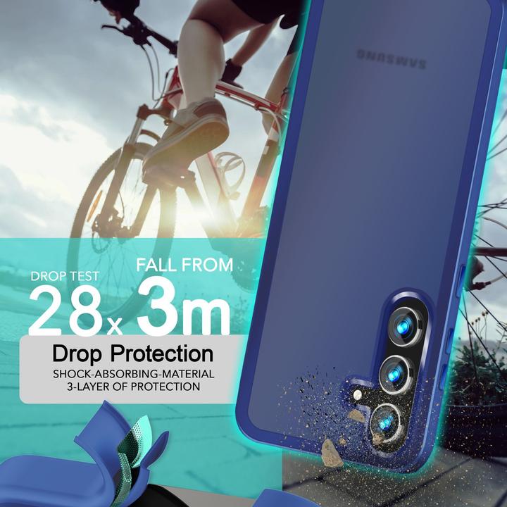 Immagine prodotto Nalia Copertura ibrida semitrasparente con cornice protettiva (Samsung Galaxy S24+)