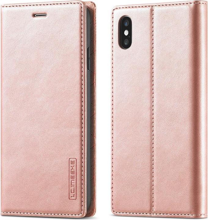 Produktbild Cover-Discount iPhone Xs / X - Stand Flip Case Hülle rosa (Apple iPhone XS)