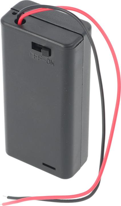 Produktbild XCell Batteriehalter für 2x Mignon AA LR6 Batterie mit An/Aus Schalter
