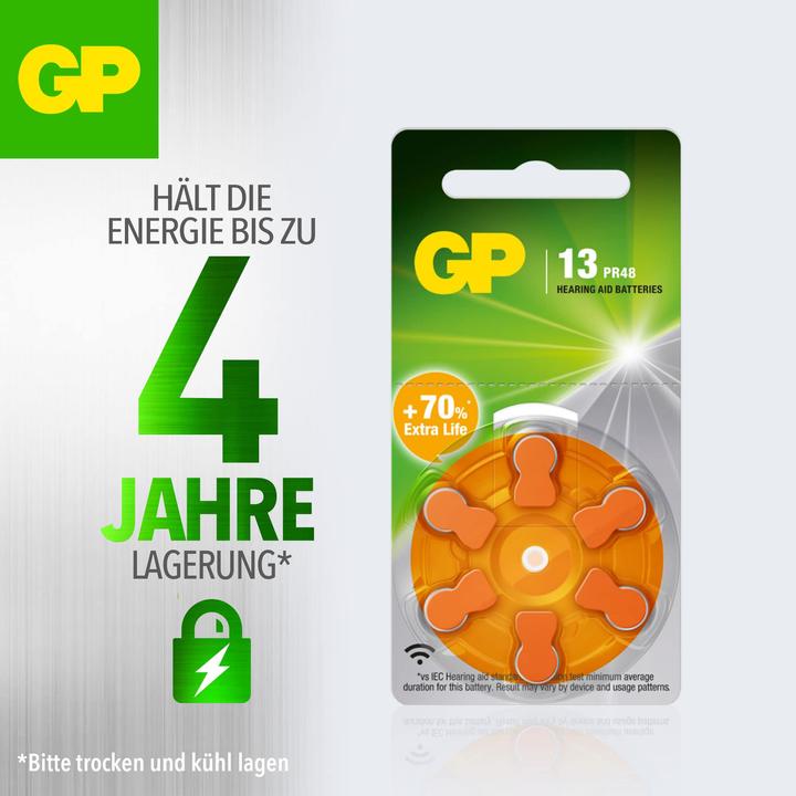 Immagine prodotto GP Batteries 103249 (6 pz., ZA13 GP, 290 mAh)