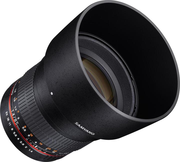 Actual product image Samyang 85mm F1.4 Sony A-mount (Sony A, APS-C / DX)