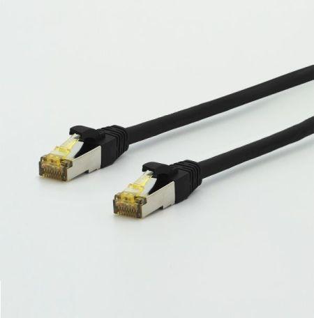 Produktbild TTL an Patchkabel UltraFlex Cat. 6A ISO/IEC, S/FTP (PiMF), hochflexibel, halogenfrei, schwarz, 7,5 m... (CAT6, 7.50 m)