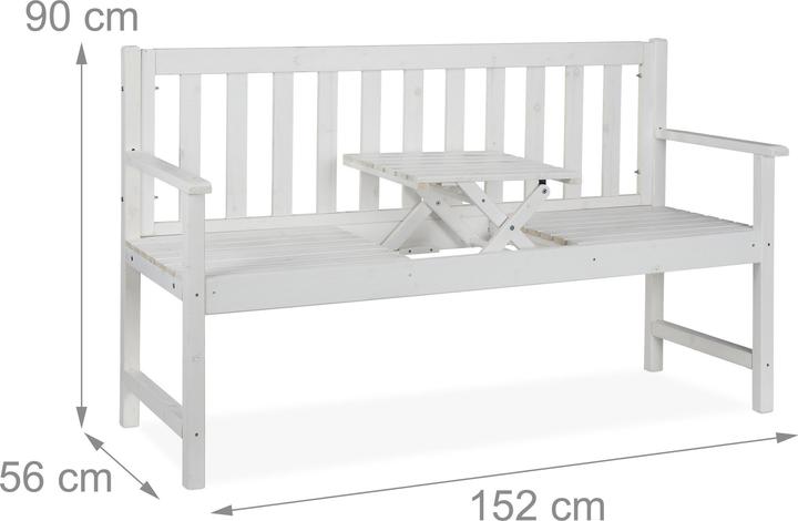 Image du produit Relaxdays Banc de jardin