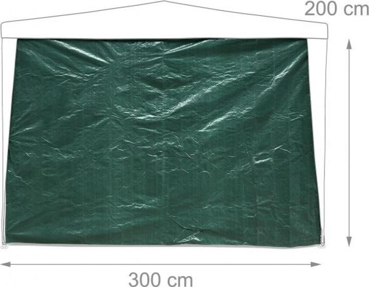Actual product image Relaxdays 3x Pavilion side wall (10 cm, 300 cm)