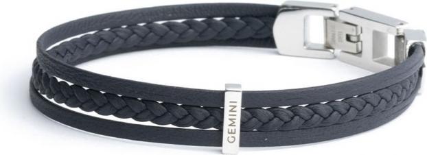 Gemini Ter Blue M-L (Nappaleder, silberfarbene Edelsteine)