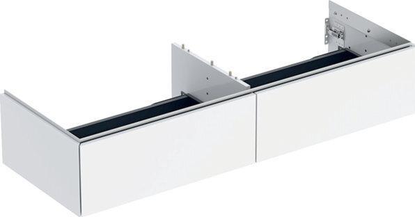 Geberit ONE cabinet for countertop washbasin, 2 drawers, 133,2x26,6x47cm, 505.076.00. (133.5 x 47 x 31 cm)