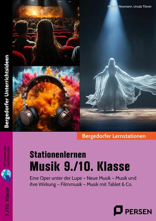 Immagine prodotto Stationenlernen Musik 9./10. Klasse (Tedesco, Melanie Neumann, Ursula Tilsner, 2024)