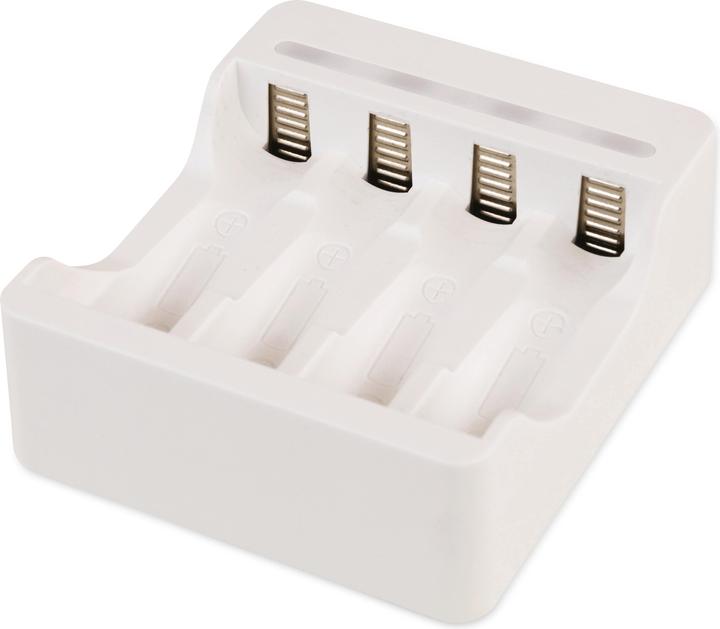 Actual product image Ansmann Charger Basic IV incl. 4 x AA 1300mAh battery (1 pcs., AA, 1300 mAh, Rechargeable battery)