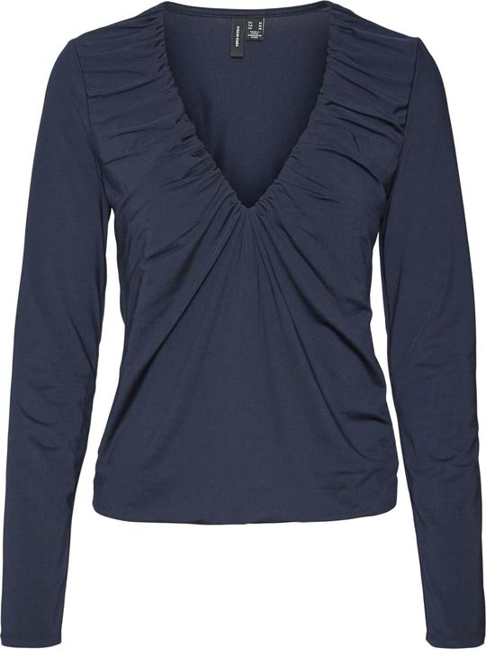 Vero Moda Vmhanna Bianca Ls V-Neck Top Jrs Pop2 Top