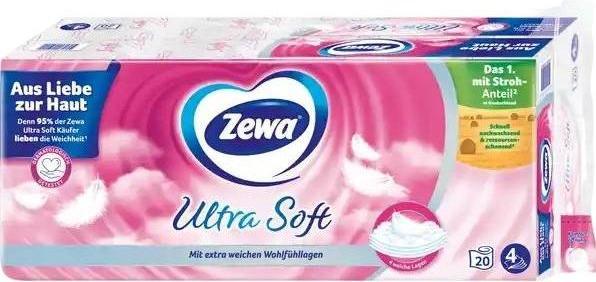 Image du produit Zewa Papier hygiénique Ultra Soft 4 plis 20 rouleaux (20 x)