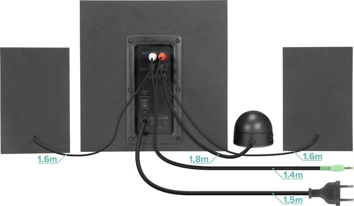 Produktbild Speedlink GRAVITY LT 2.1 Subwoofer System, black