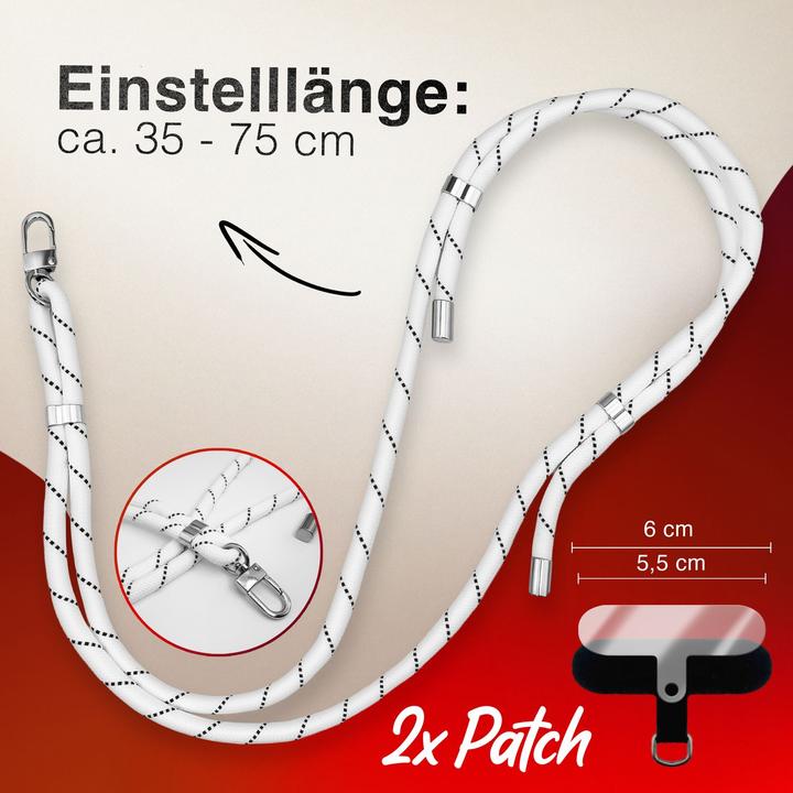 Produktbild Nalia HoldMe Lanyard Handykette – Universal Trageband für Smartphones - Verstellbar, Soft & Elastisch
