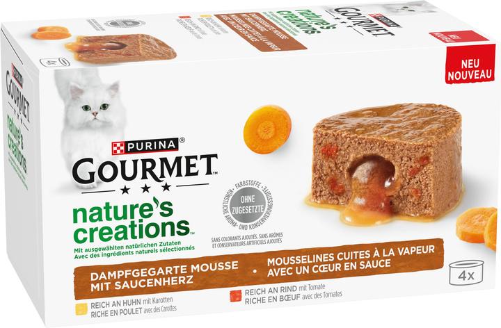 Produktbild Gourmet Mousse mit Saucenherz (Adult, 4 Stk., 340 g)