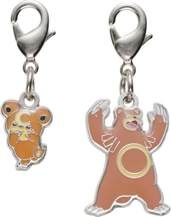 Pokémon Pokemon Center - Teddiursa, Ursaring Schlüsselanhänger - 2 Stück