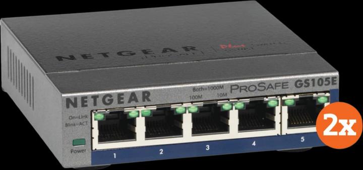 Produktbild Netgear GS105E Prosafe Plus Duo Pack