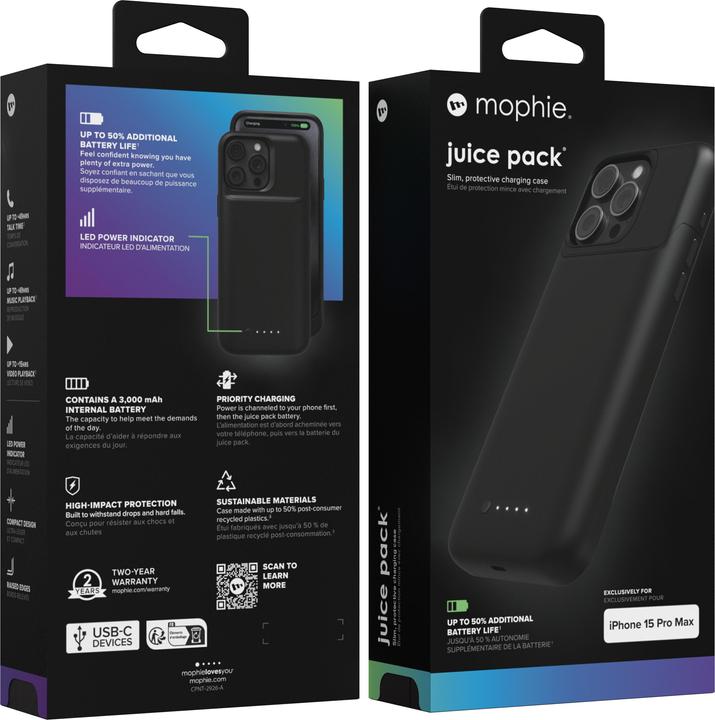 Actual product image mophie Juice Pack (Apple iPhone 15 Pro Max)