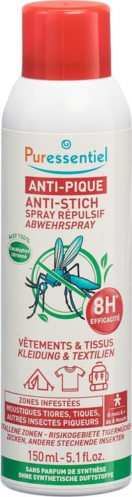 Puressentiel Anti-Stich Abwehrspray Kleidung und Textilien 150 ml (150 ml)