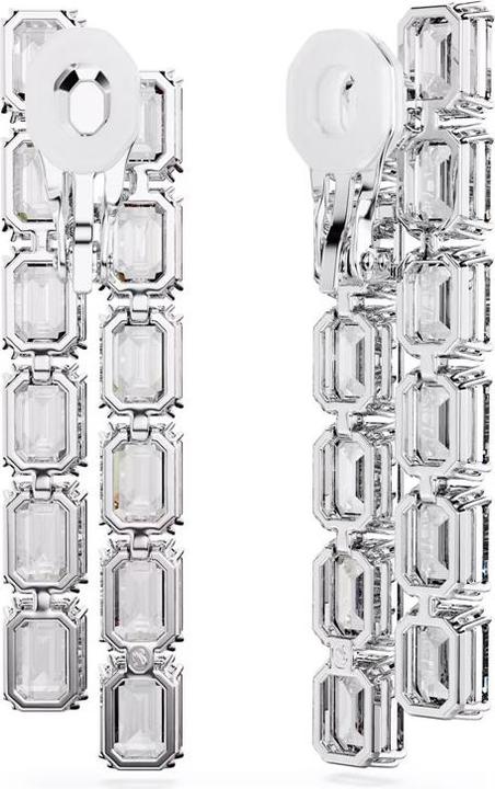 Produktbild Swarovski Millenia Ohrclips Oktagon Schliff Lang Weiss (Swarovski Metall)