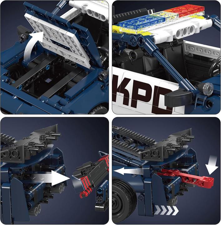 Produktbild Mould King Amerikanisches Polizeiauto Pullback
