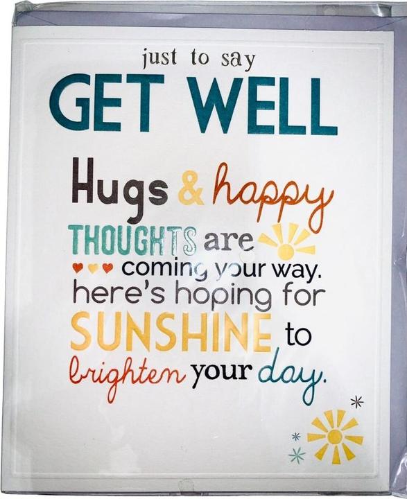 Image du produit Generic Carte de voeux JUST TO SAY GET WELL (1 pcs)