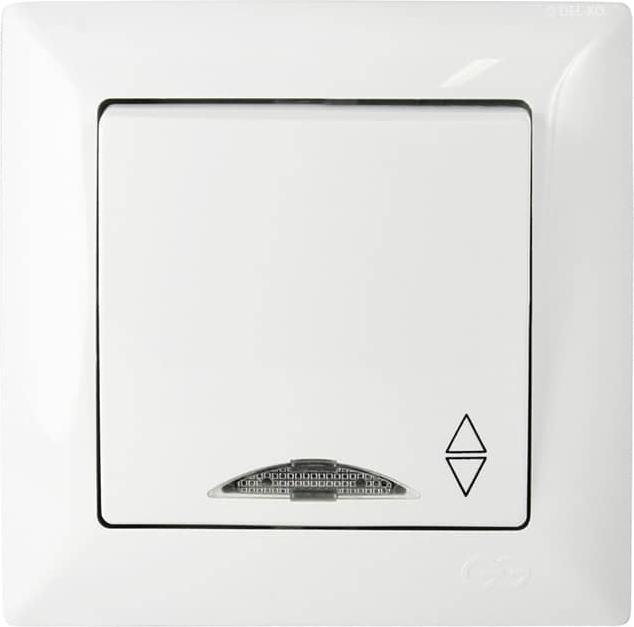Actual product image Gunsan Visage changeover switch 2-way switch with lighting flush-mounted white