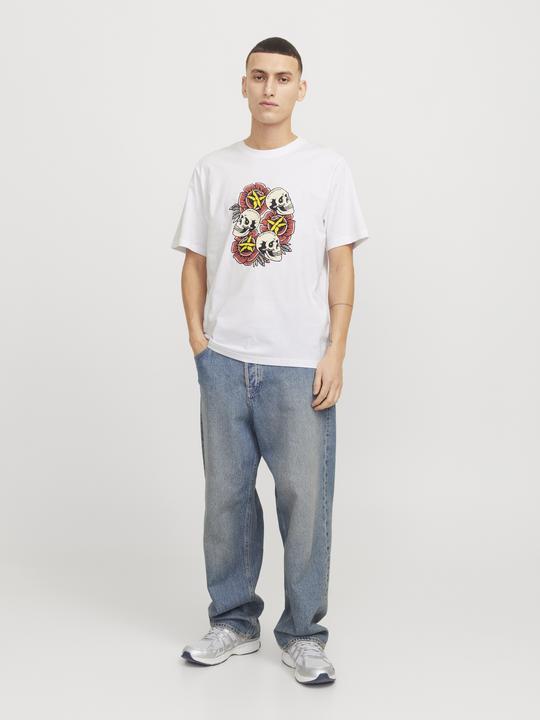 Actual product image Jack & Jones Joranatomy Skull Tee Ss Crew Neck Ln (S)