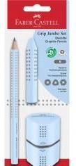 Immagine prodotto Faber-Castell Set da scrittura 3 pezzi Jumbo Grip blu cielo (B, 1 x)
