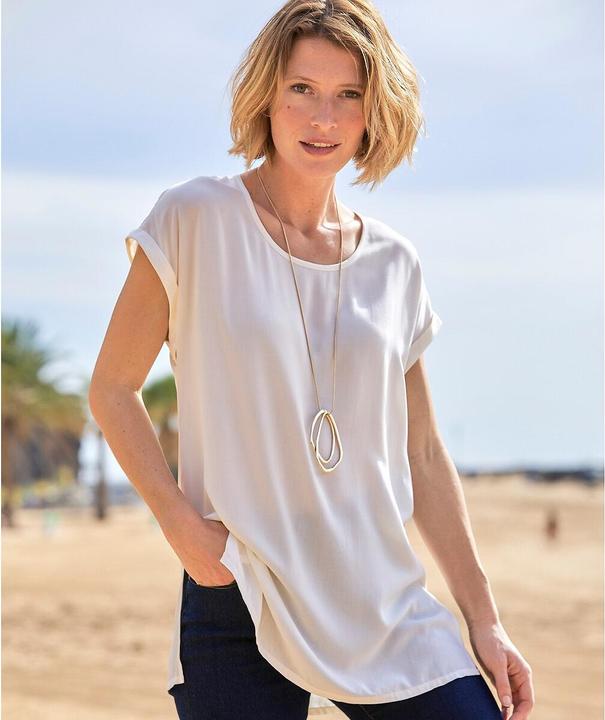 Actual product image Anne Weyburn Tunic shirt with round neckline (44)