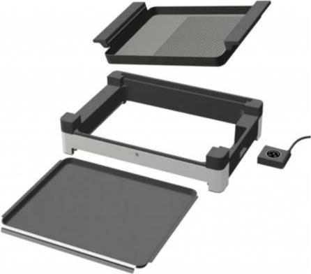 Produktbild WMF Lono Tischgrill gerippt mit Glasdeckel
