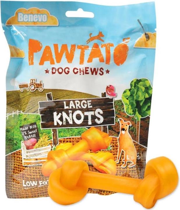 Image du produit Benevo Pawtato Large Knots (Chiot + chaton, 1 pcs, 180 g)