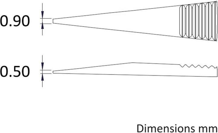 Image du produit Ideal Tek 00D.SA.0.IT Pincette de précision 1 pièce 00D 120 mm