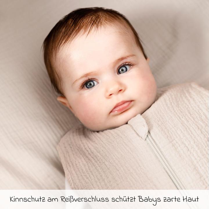 Immagine prodotto La Loona LaLoona Schlafsäcke Sommer-Schlafsack Musselin / Mull - Beige (90 cm)