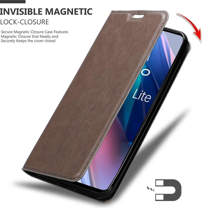 Immagine prodotto Cadorabo Libro Invis. Coperchio magnetico (Oppo Find X3 Lite)