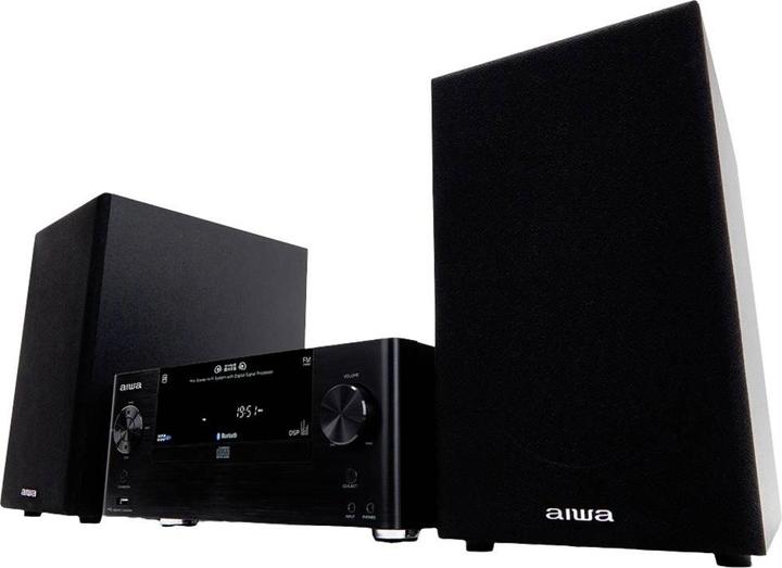Actual product image Aiwa MSBTU-500 Stereo System Bluetooth®, AUX, CD, USB, FM, 50W Black (Bluetooth, CD player, 1x 50 W)