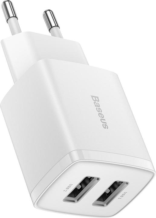 Produktbild Baseus Compact Charger 2U 10.5W EU White (10.50 W)